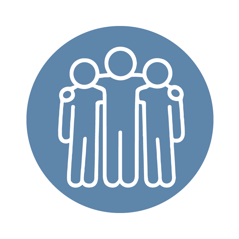 coaching-equipe-bleu Pictogramme coaching d’équipe
